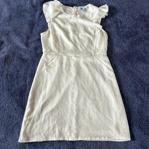 she + sky white dress